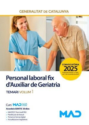 PERSONAL LABORAL FIX D'AUXILIAR DE GERIATRIA -TEMARI 1 - 2025