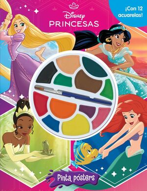 PRINCESAS. PINTA PÓSTERS (CON 12 ACUARELAS)